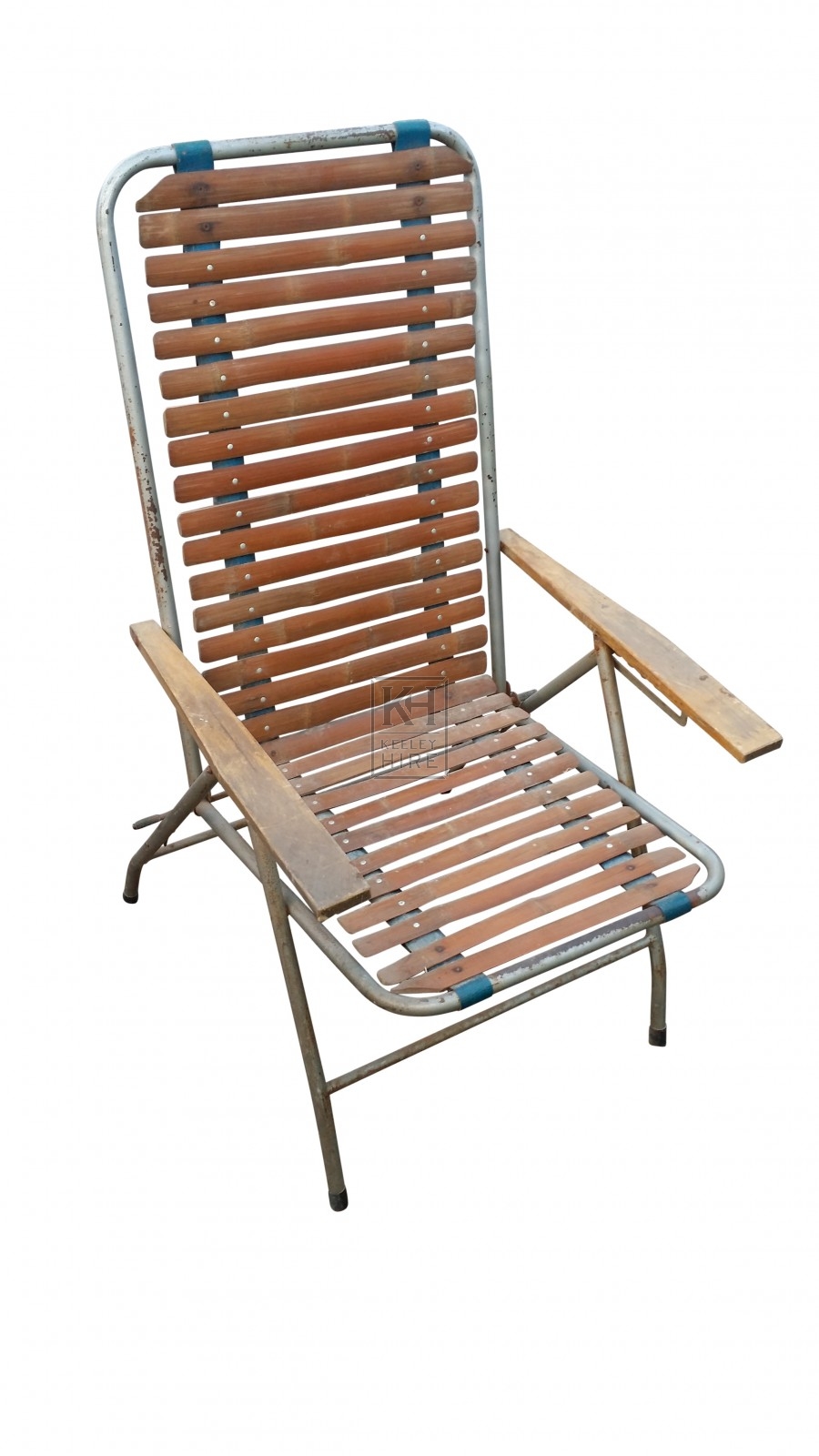 Slatted deck chair