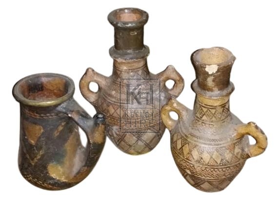 Greek pottery urns