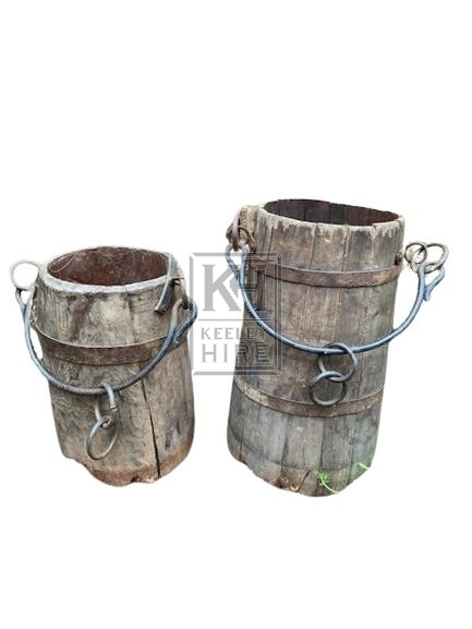 Bucket with Rings and Iron Handle