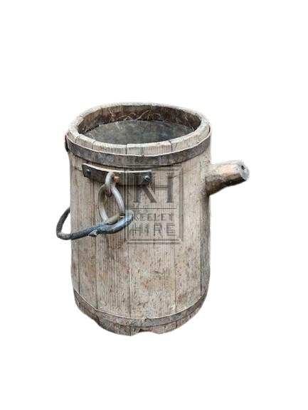 Bucket with Spout and Iron Handle