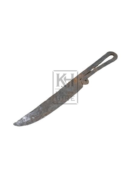 Iron Knife with Hooked Handle