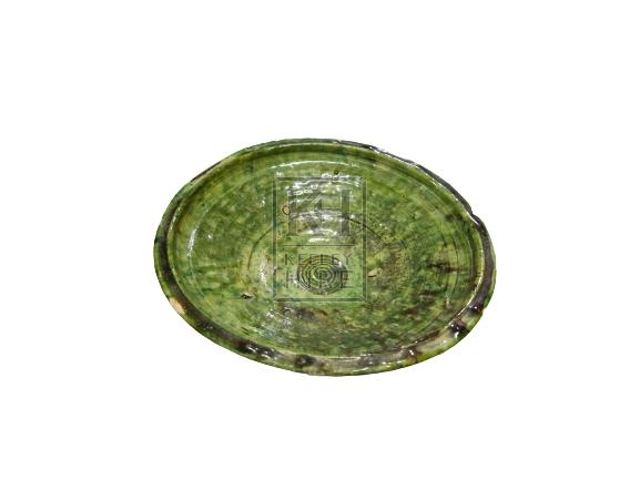 Large green Earthenware Bowl