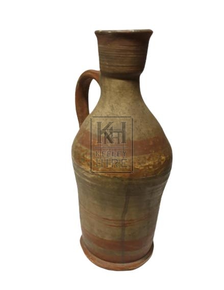 Shaped Terracotta Urn with Handle