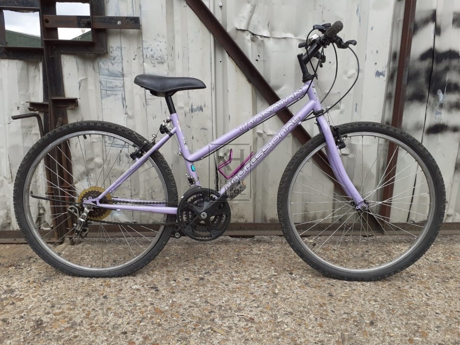 Modern ladies purple bicycle