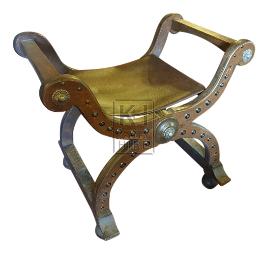 Wood X-leg chair