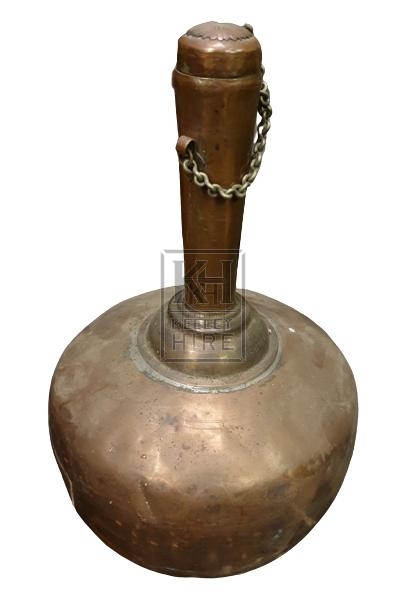 Bulbous copper bottle