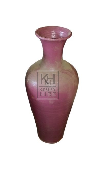 Large Purple Ceramic Urn