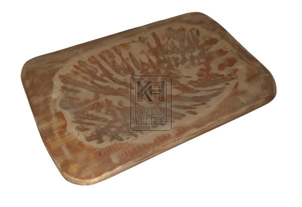 Rectangle wood plate