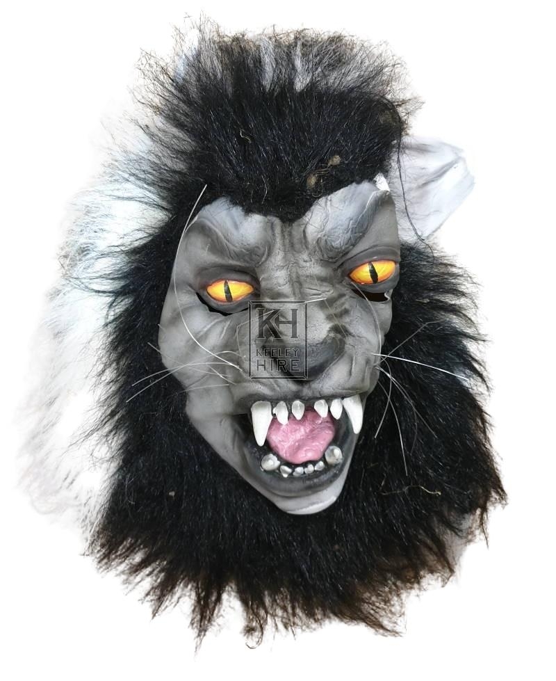 Rubber wolf mask