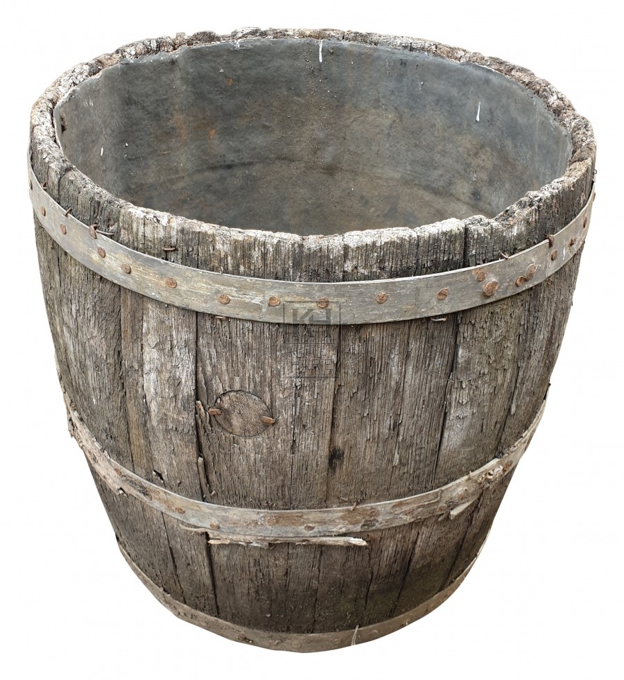 Wood bound open barrel