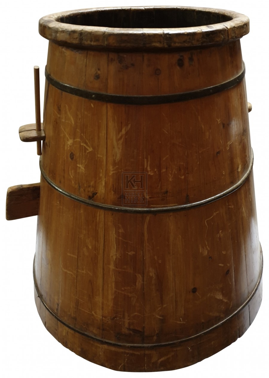 Tapered wood barrel - no lid or bottom