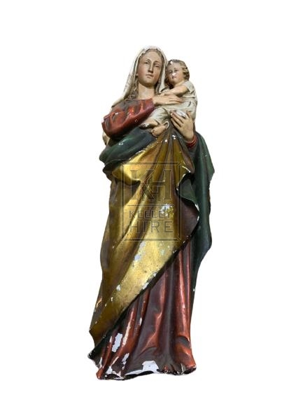 Religious Props Prop Hire » Painted Mary Statue - Keeley Hire