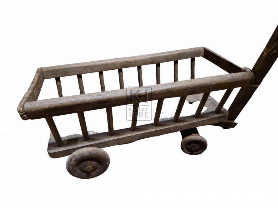 Toy wooden carts
