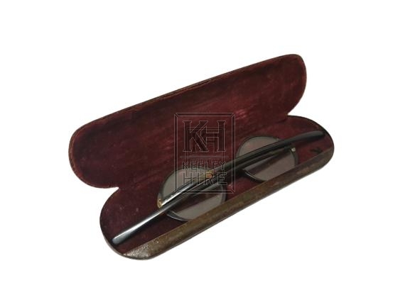 Spectacles in a case