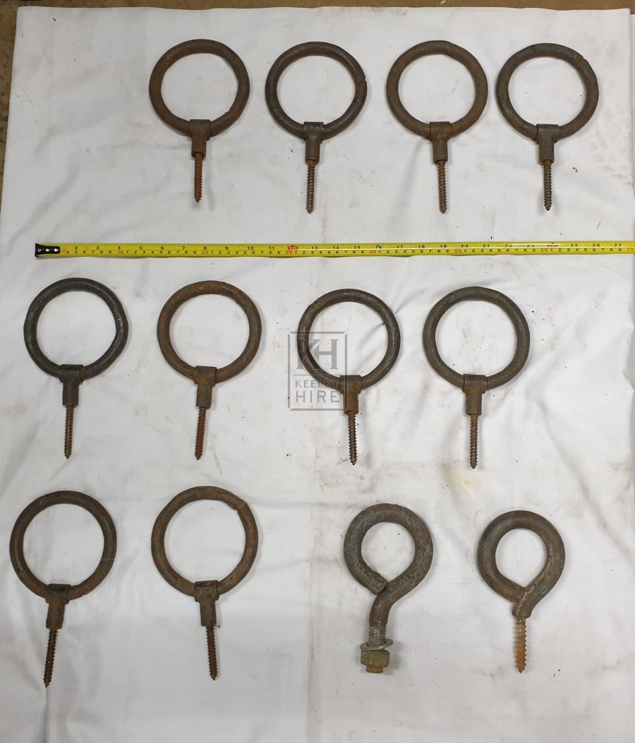 Assorted iron ring with thread or spike
