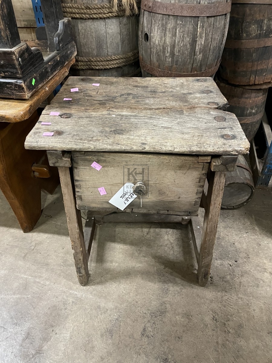 Small Square Table With Drawer