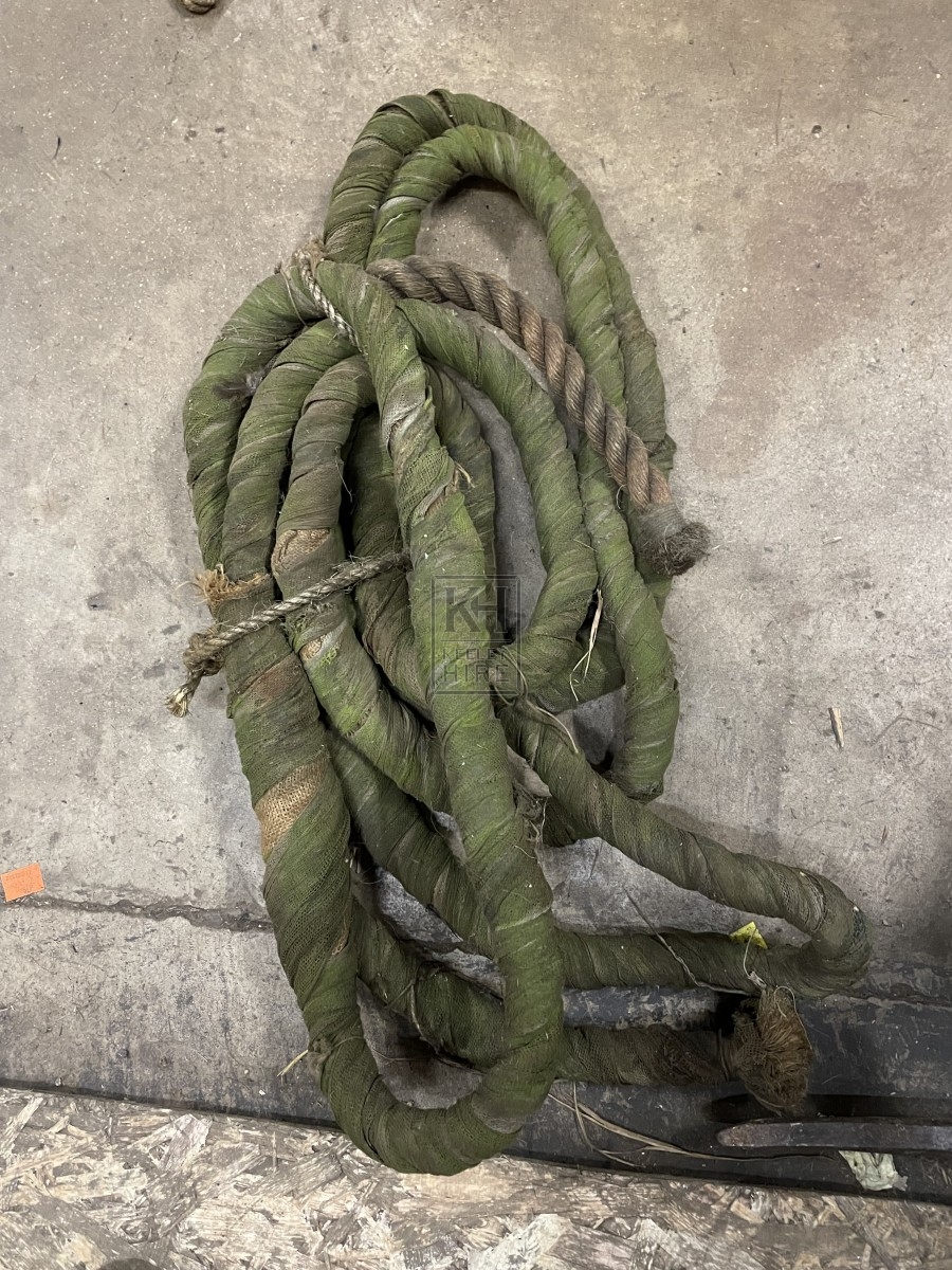 Coil Of Aged Green Rope
