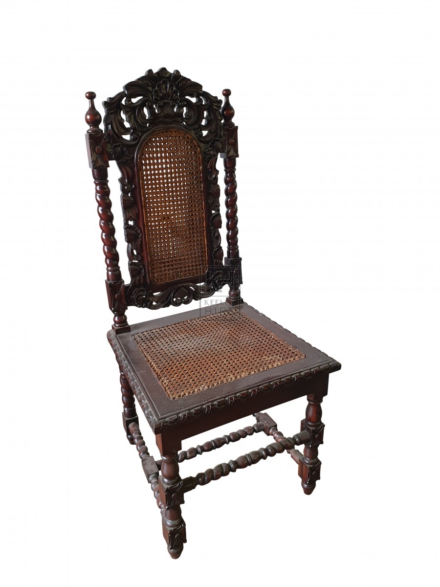 Mahogany 17th C style chair