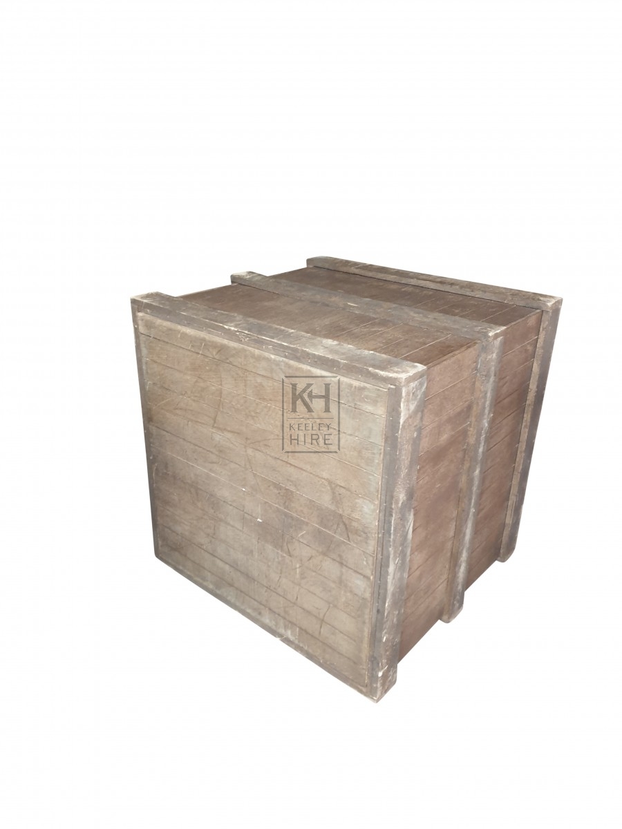 Square wood crates