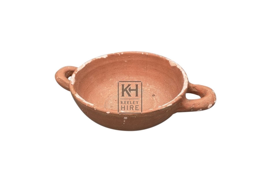 Terracotta Bowl with Open Handles