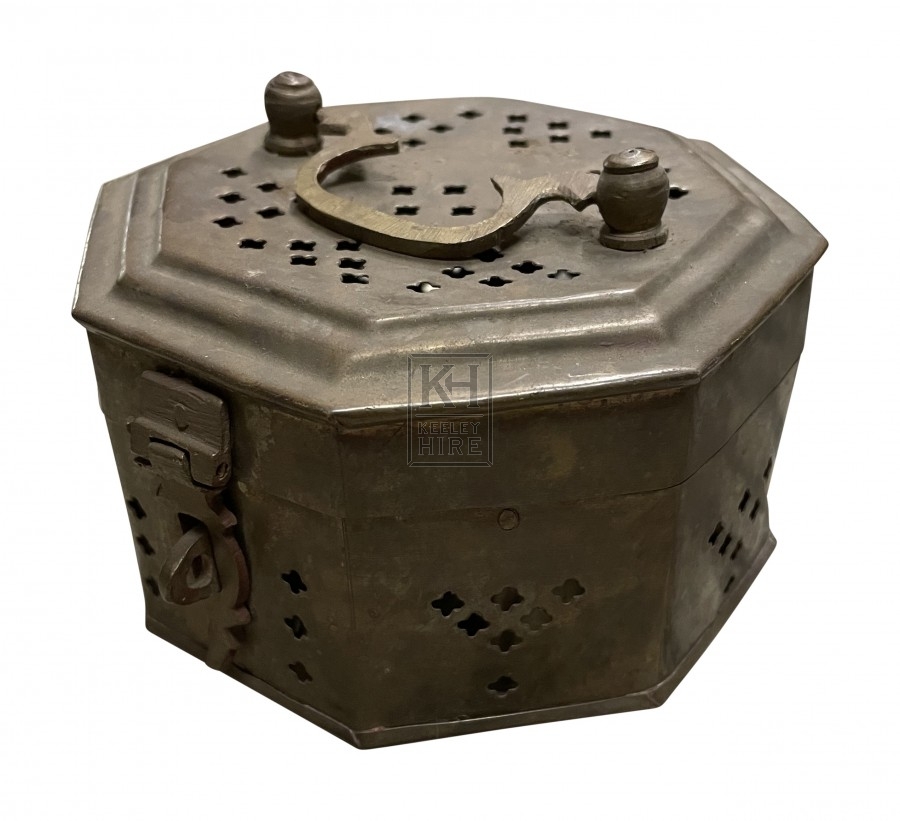 Small Octagonal Pot With Latched Lid