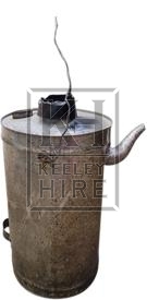 Metal water urn with spout
