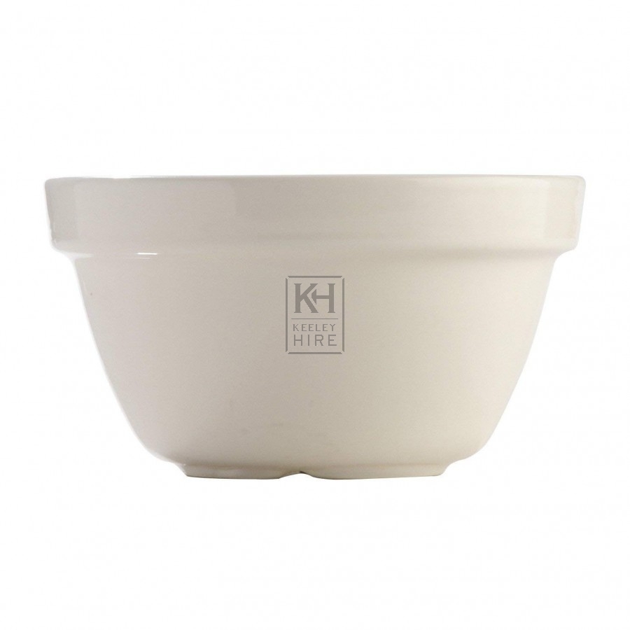 Small white china mixing bowl