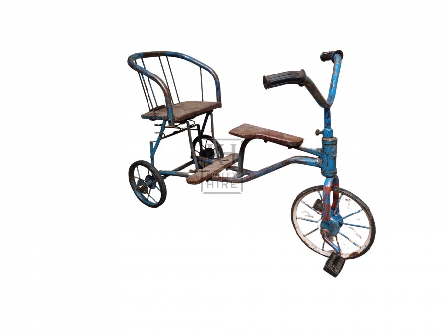 Childs 2-Seat Tricycle - Blue