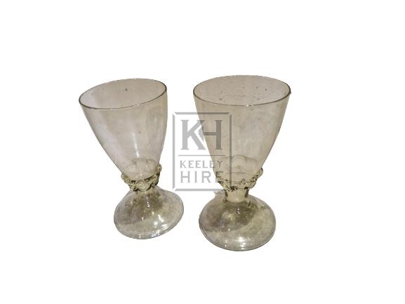Glass goblets