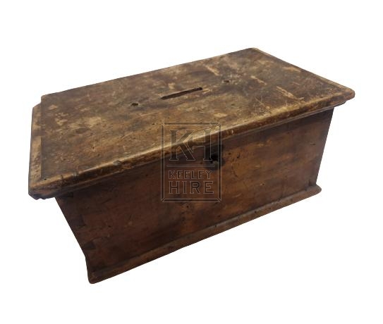Wood money box