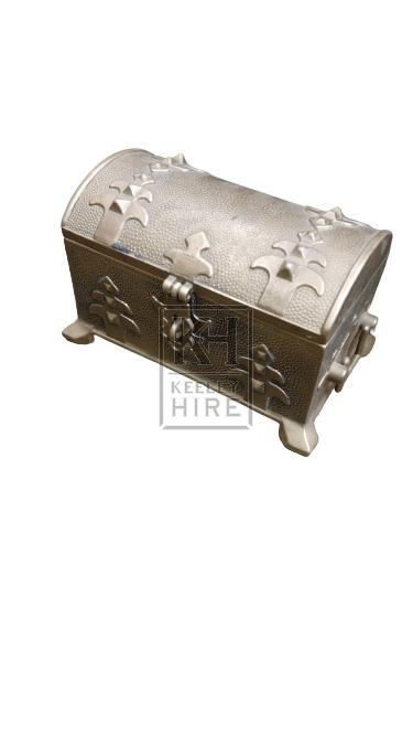 Small Brass Chest With Curved Top
