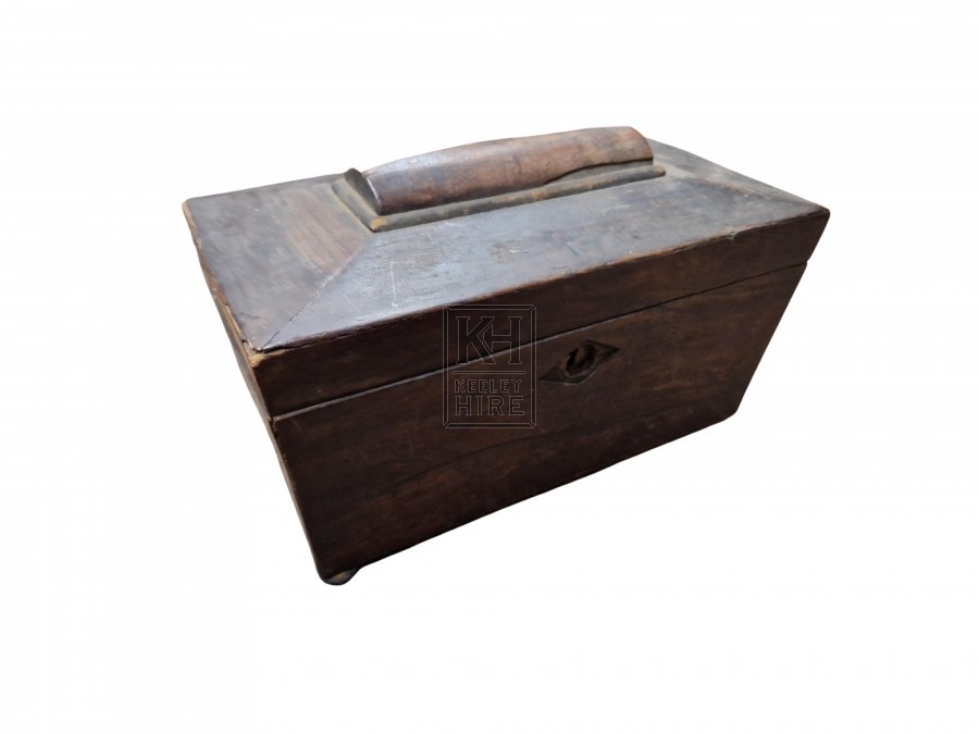 Small Wood Box With Sloped Top