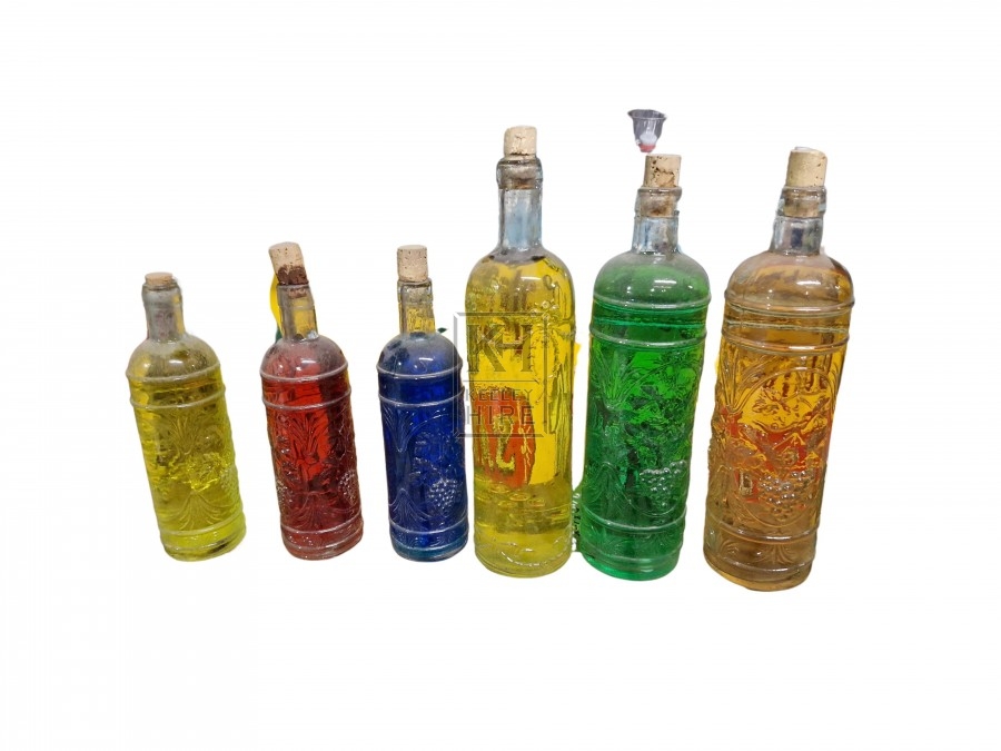 Ornate Decorated Glass Bottles