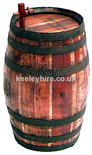Wood barrel with tap