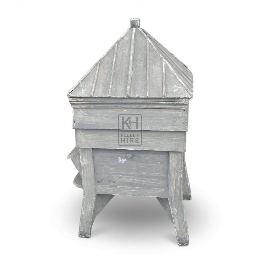 White Painted Wooden Hive
