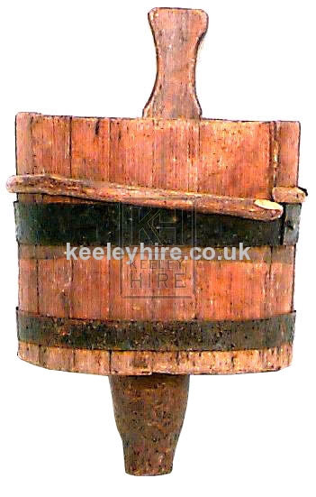 Bucket with Wooden Handle