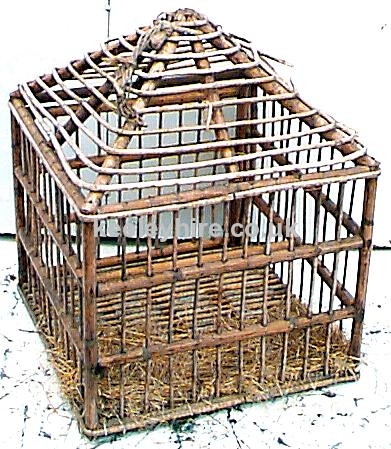 Square Cage with Pitched Top