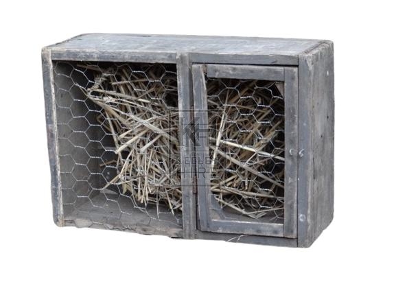 Small wood Cage with mesh
