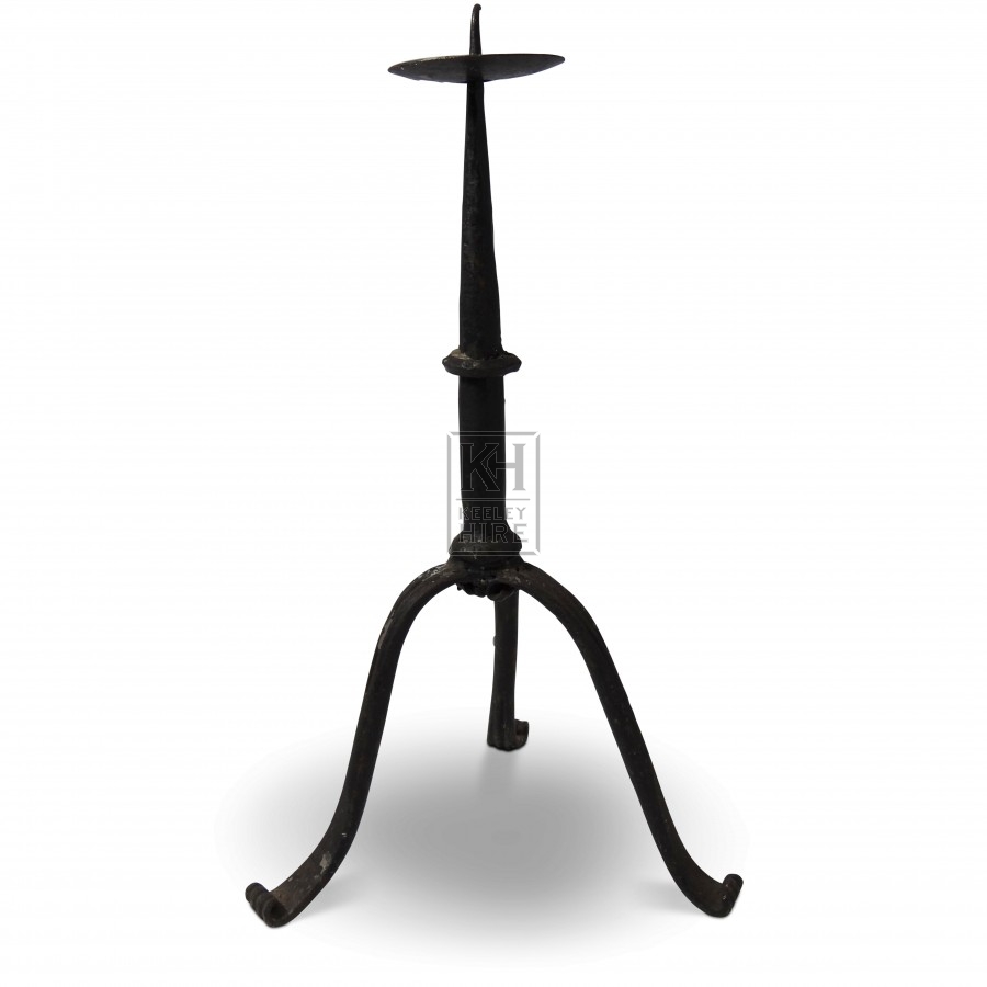 Iron Candlestick with 3 Legs