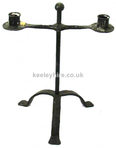 2 Point Candleholder with Ball Centre