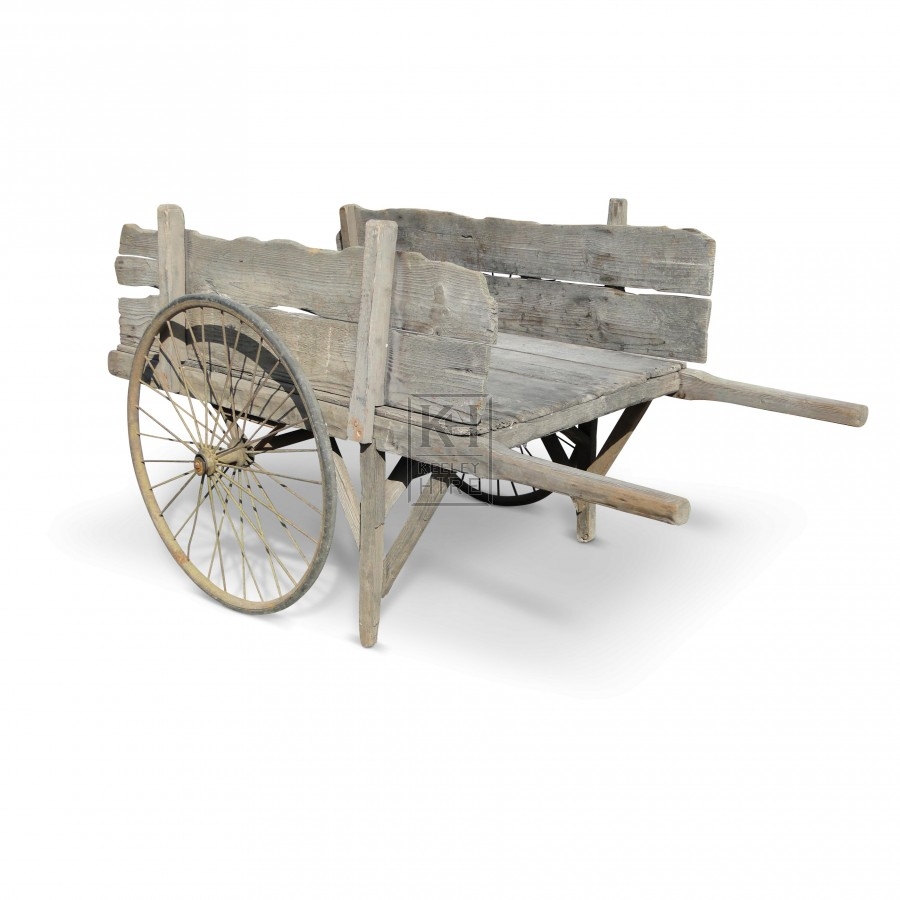 2-spoke wheel handcart with sides