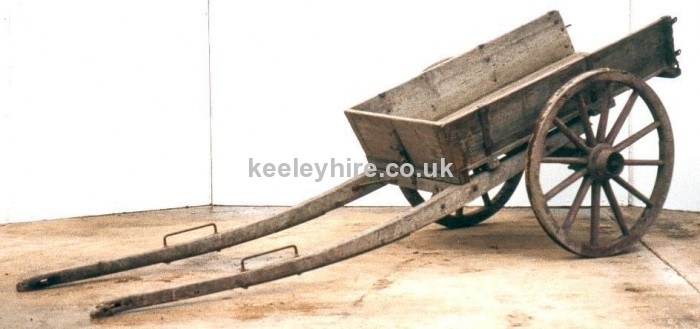 Large 2-wheel horse cart with shafts