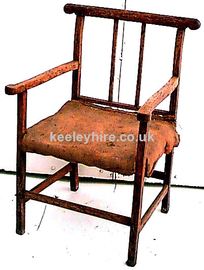 Hessian Seat Arm Chair