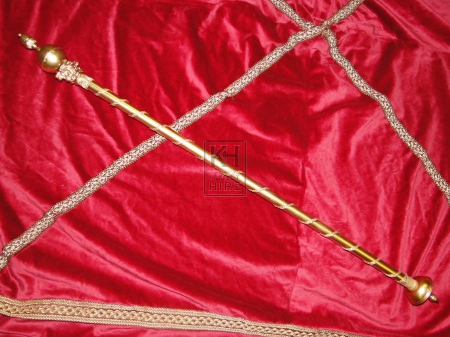 Sceptre with spiral decoration