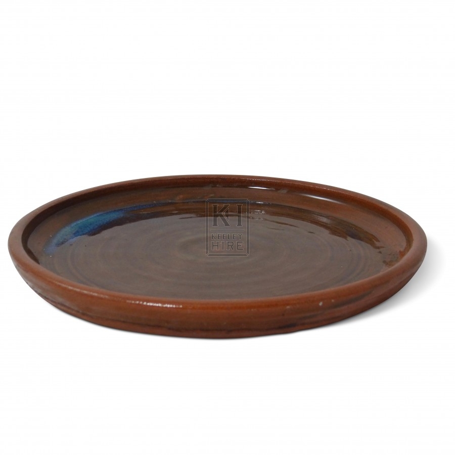 Brown Earthenware Plate