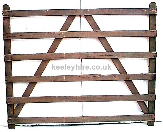 Wooden Fencing with Diagonal Braces