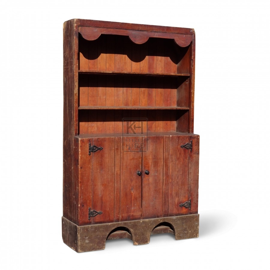 Wooden Dresser with Shelves