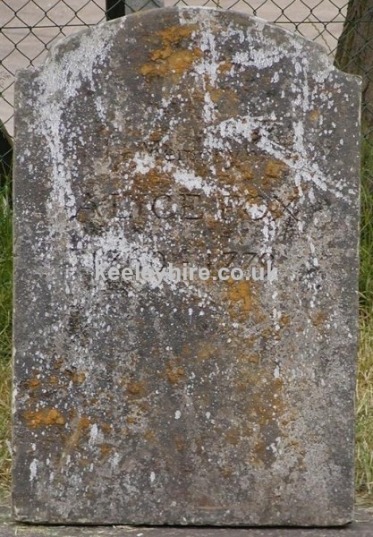 Gravestone for Alice Fox