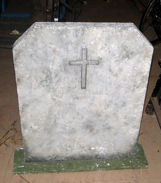 Headstone with carved cross detail