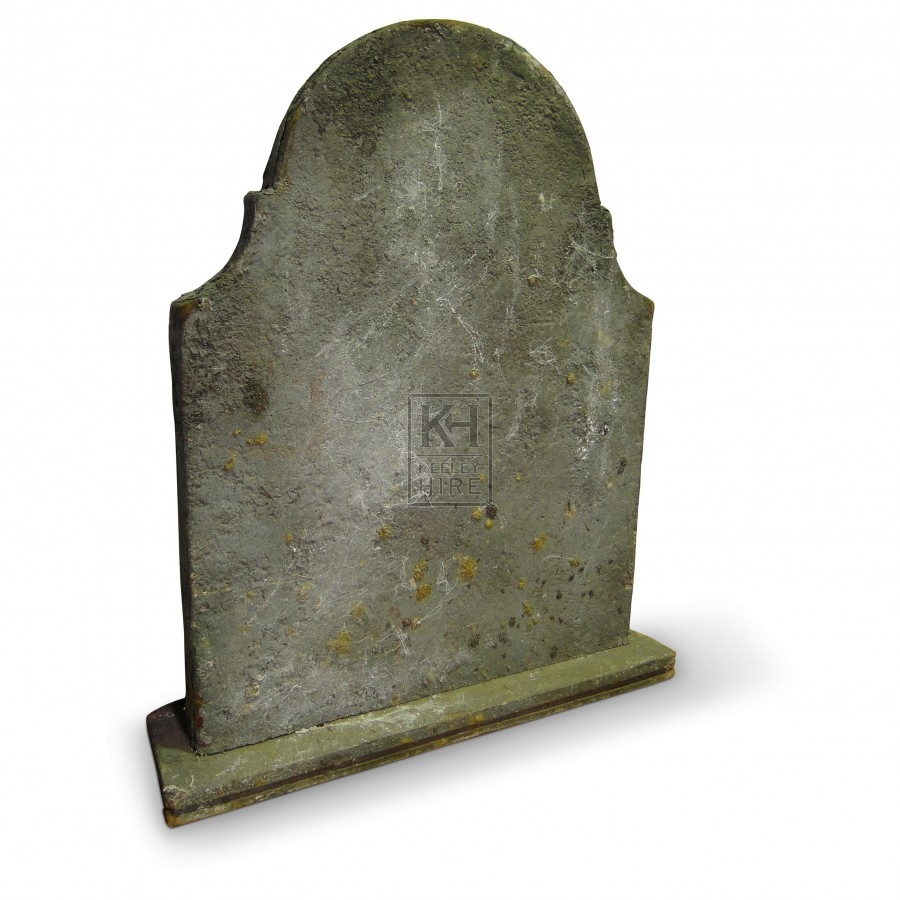 Gravestone with Arched Edge